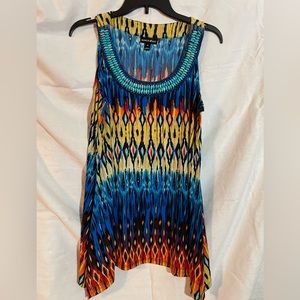Fashion Bug, Multi Colored Sleeveless Top, Size Medium
